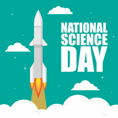 national science day vector illustration