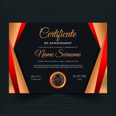 Certificate of appreciation award template for multipurpose use design