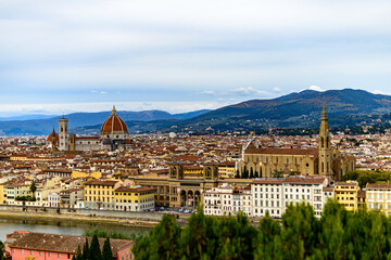 Fototapeta premium Florence Italy Europa town old autunm