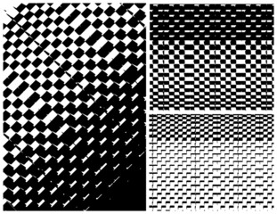 Abstract black-and-white structure