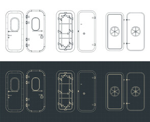Watertight doors blueprints