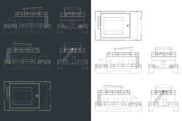 Houseboat blueprints