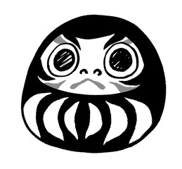 モノクロの達磨