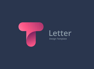 Fototapeta Letter T logo icon design template elements obraz