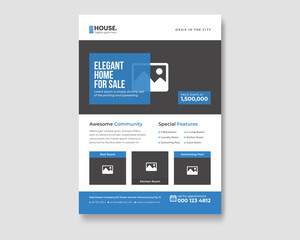 selling your home flyer design template ,clean real estate flyer for real estate and property business, Real estate flyer design template, Real Estate Home Sale Flyer,