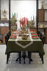 Christmas table decoration