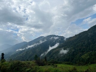 landscape with clouds