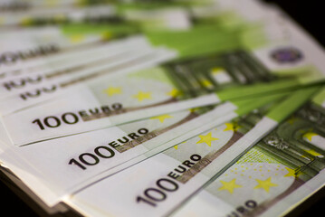 Paper money banknote 100 euro