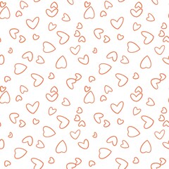 seamless pattern of hearts. Print for fabric.