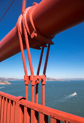 Details and fragments of the golden gate bridge © ilozavr
