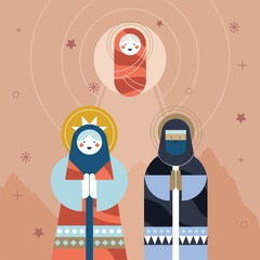 holy family postcard