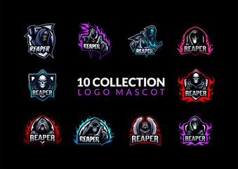Reaper logo mascot collection design