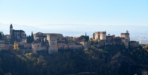 la alhambra de granada en España