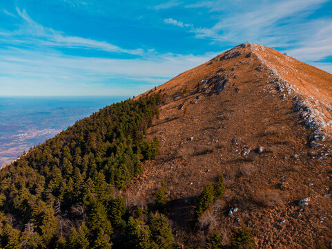 Beautiful view of Rtanj Mountain under a cloudy sky in Serbia