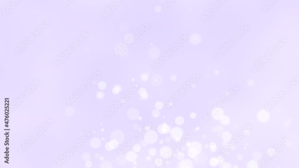 Poster animation of colorful circles, bokeh effect. abstract floating particles, lights. light pink pastel 