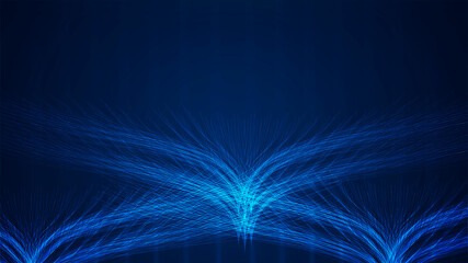 blue abstract light glowing futuristic technology landing background