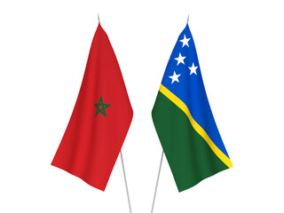 Morocco and Solomon Islands flags