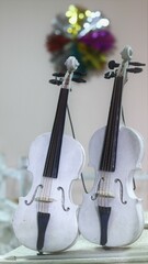 2 White Violins