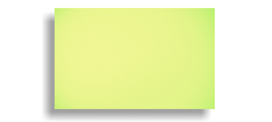 White and yellow mock up with copyspace blank screen for advertisement, banner, poster, widescreen display, with drop shadow, insert picture or text