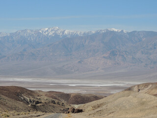 Shot of a dusty and rocky mountain that looks like a desert.