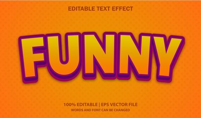Funny Editable Text Effect Style