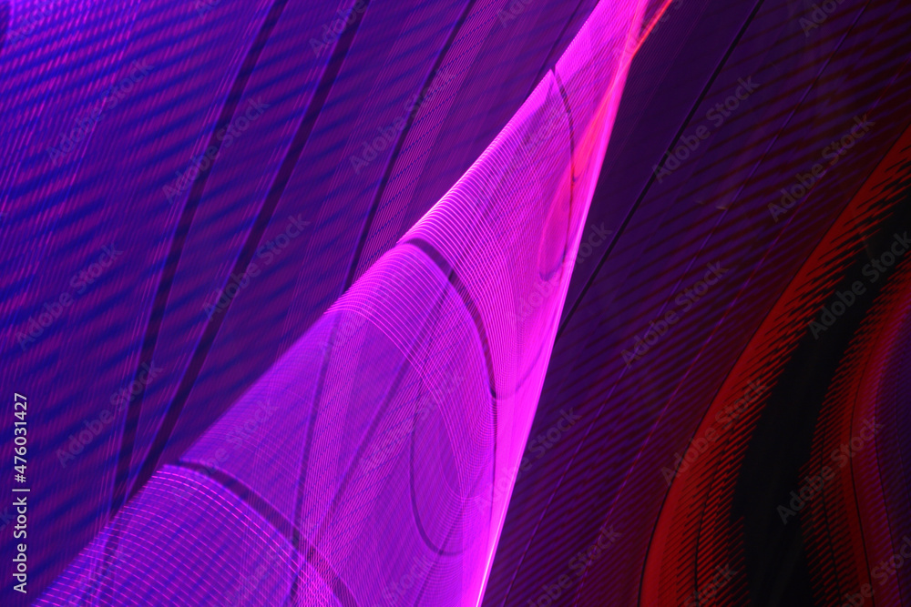 Poster abstract pattern of purple lines and grid with gradient effect