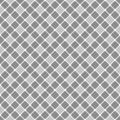 Behang Grijs Grijs eenvoudig tegelpatroon. Vierkante tegel met afgeronde hoeken.