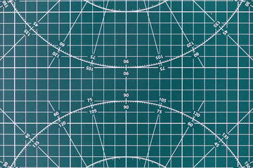 Fragment of cutting mat. Surface for the manufacture of parts of various shapes and applications