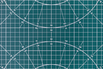 Fragment of cutting mat. Surface for the manufacture of parts of various shapes and applications