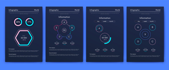 Vector graphics infographics with mobile phone. Template for creating mobile applications, workflow layout, diagram, banner, web design, business reports