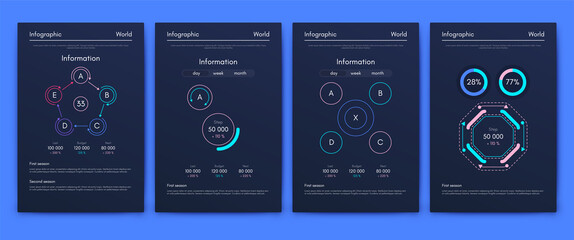Vector graphics infographics with mobile phone. Template for creating mobile applications, workflow layout, diagram, banner, web design, business reports