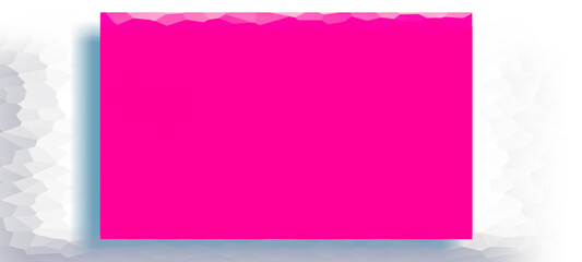 Fototapeta na wymiar Pink and White mock up with copy space blank screen for advertisement, banner, poster, display with drop shadow, insert picture or text