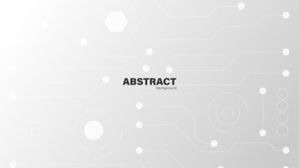 Abstract white and gray gradient background.geometric modern design with copy space, vector Illustration.