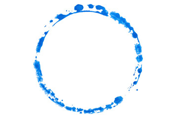 abstract acrylic watercolor paint brush stroke texture isolated on white background for logo and banner. design, creative, and illustration.