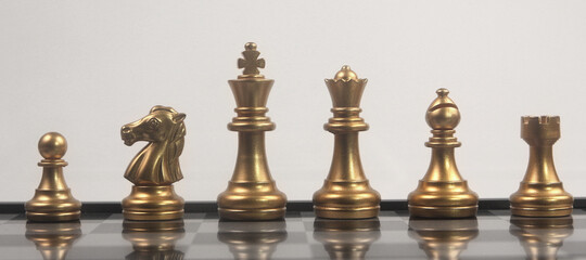 Chess board game concept of business ideas and competition and strategy concep