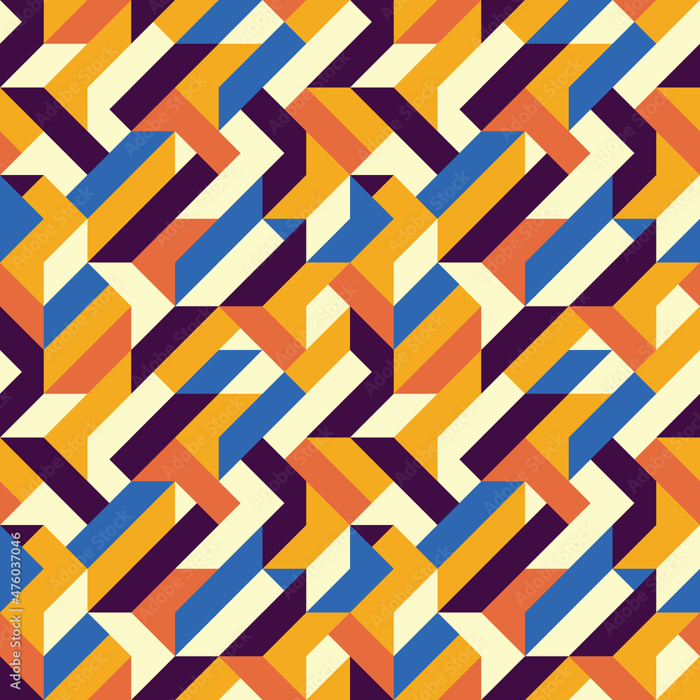 Poster abstract geometric vector background design. graphic pattern seamless. decorative mosaic ornament. c
