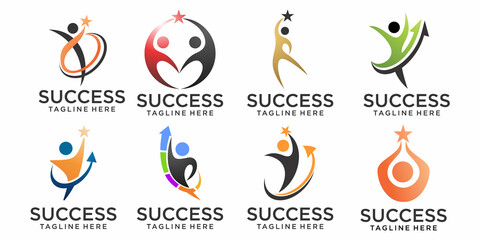 Success People Logo design template
