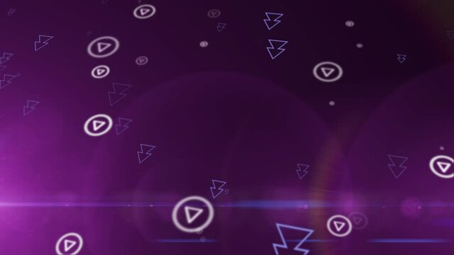 Moving audio player icons in space