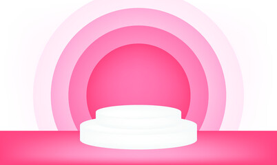 flat stage abstrack background Pedestals or podium, abstract geometric empty museum stages, exhibit displays for award ceremony or product presentation. gallery platform, geometric blank product stand