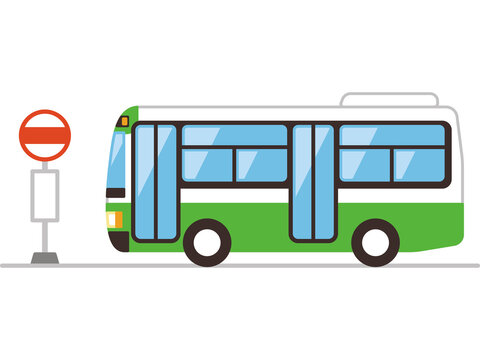 路線バスとバス停