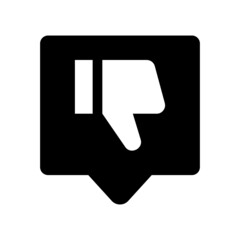 Negative Review icon isolated on white background