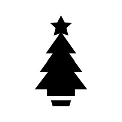 Christmas Tree icon isolated on white background