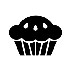 Pie icon isolated on white background