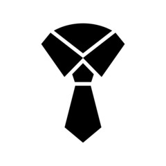 Necktie icon isolated on white background