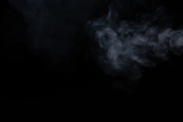 Smoke background. fog on black background