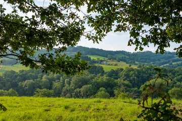 Typical view of the countryside in the Southwest of France