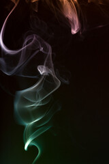 abstract smoke on black background