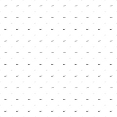 Square seamless background pattern from geometric shapes are different sizes and opacity. The pattern is evenly filled with small black pan symbols. Vector illustration on white background