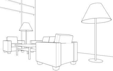 illustration of a lamp