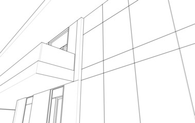 architectural drawing vector illustration